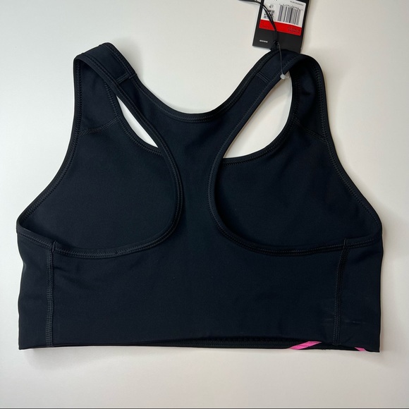 NIKE Black Racerback Sports Bra w/ Neon Pink Decal, Size Extra Small, NWOT! - Picture 6 of 8
